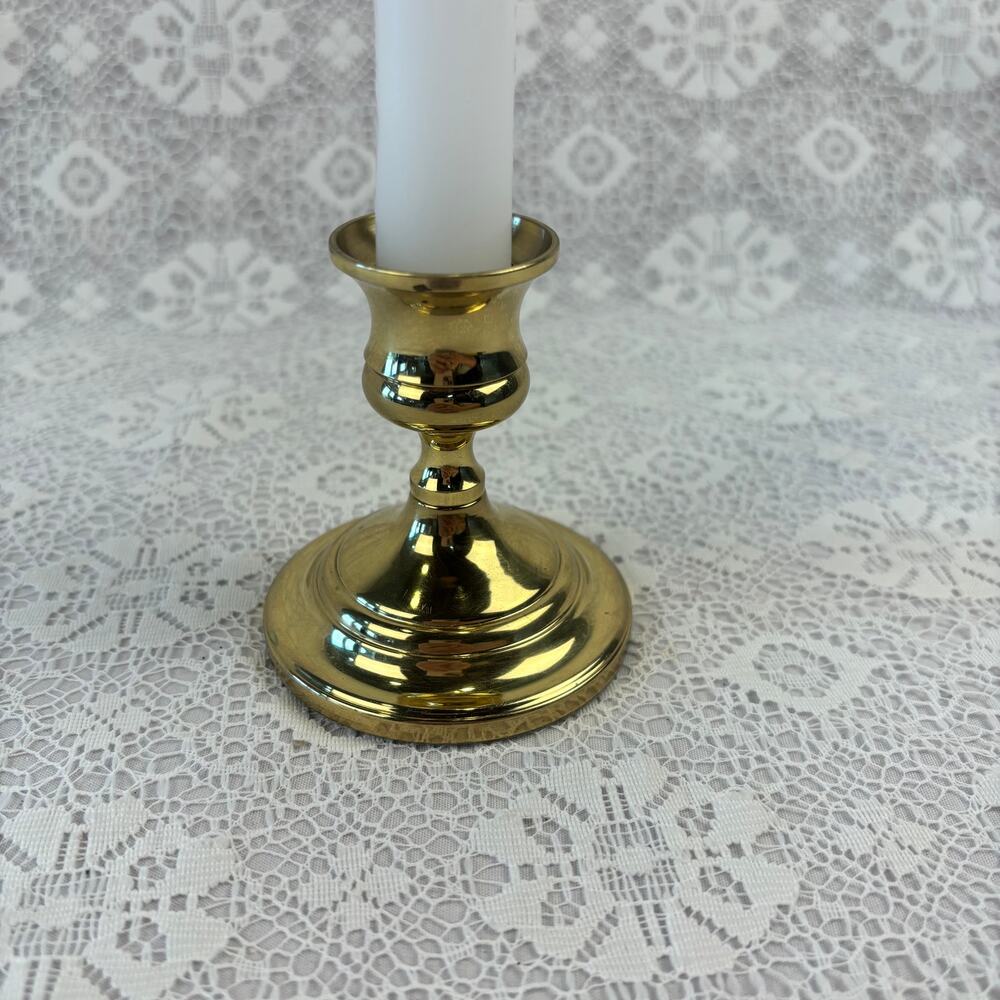 Baldwin Forged in America Solid Brass Taper Candle Holder